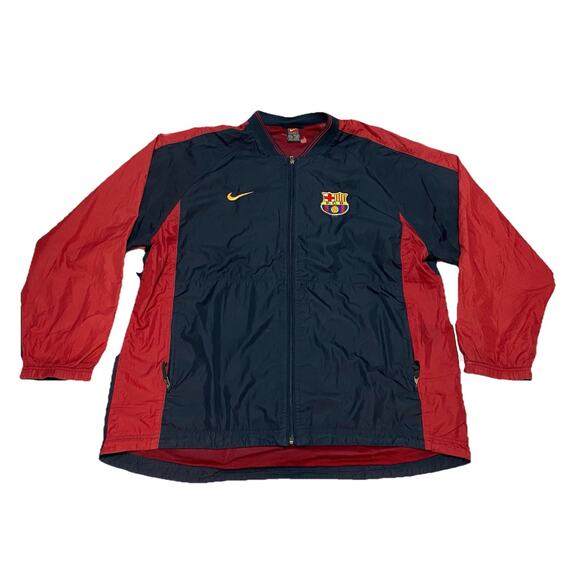 Nike Other - Vintage Barcelona Spain Training Top Jacket Raincoat Coat 1990's Nike Size XL
